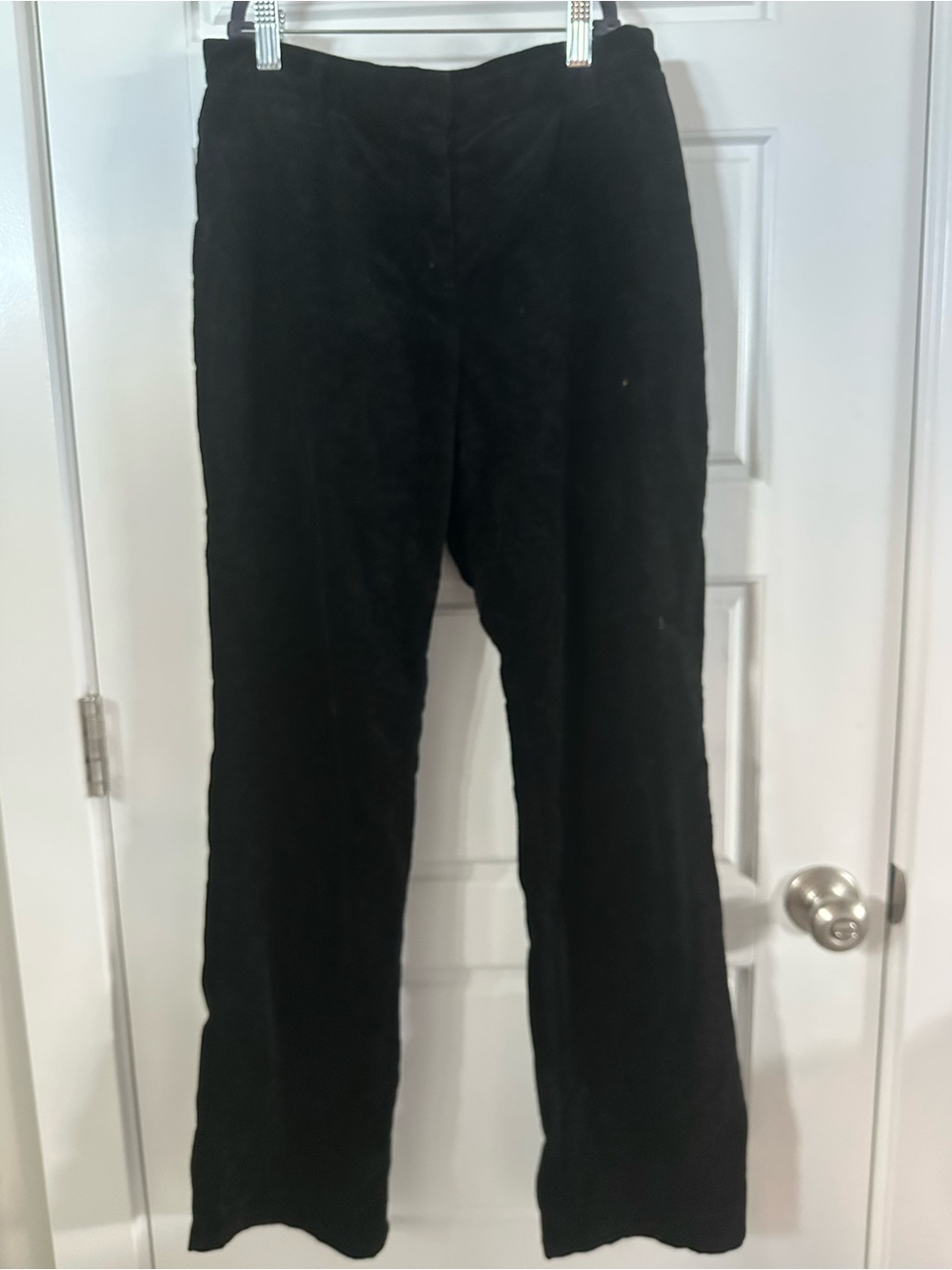 Ann Taylor Black Corduroy Straight-Leg Men’s Pants